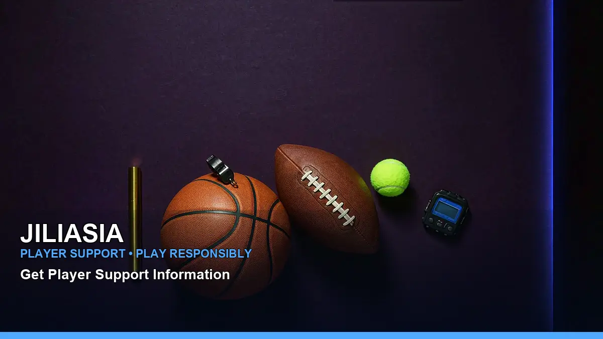 JILIASIA online sports betting with a Philippine casino interface and a clean equipment flat-lay composition